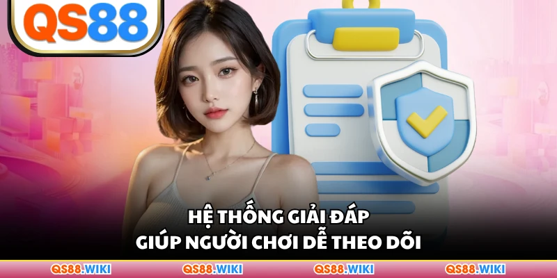 Hệ thống giải đáp giúp người chơi dễ theo dõi